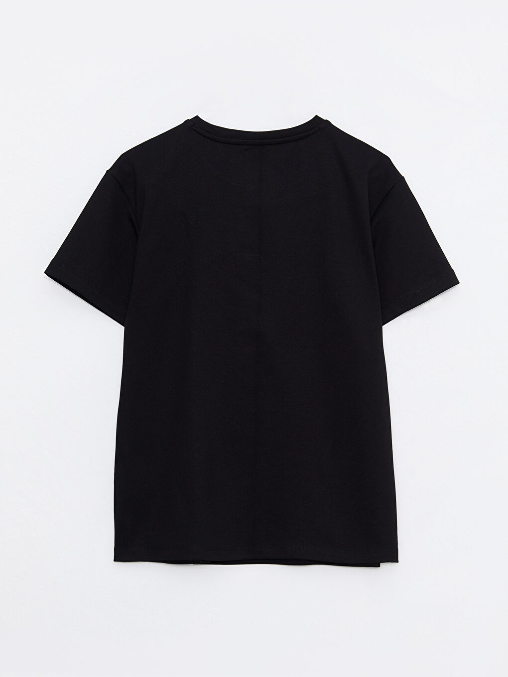 Crew Neck Printed Short Sleeve Cotton Women's T-shirt-5