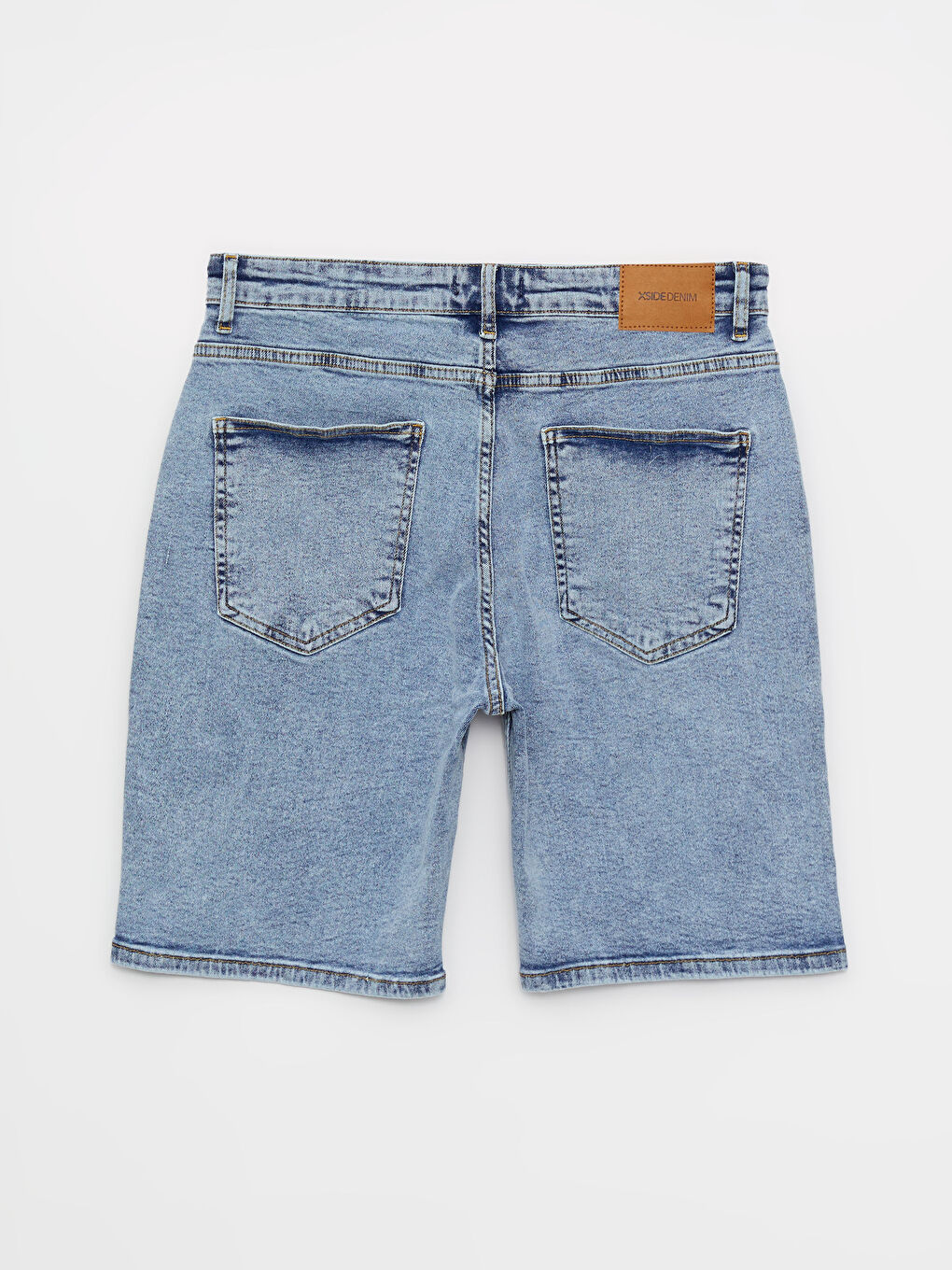 Mavi Standart Kalıp Erkek Jean Şort-5