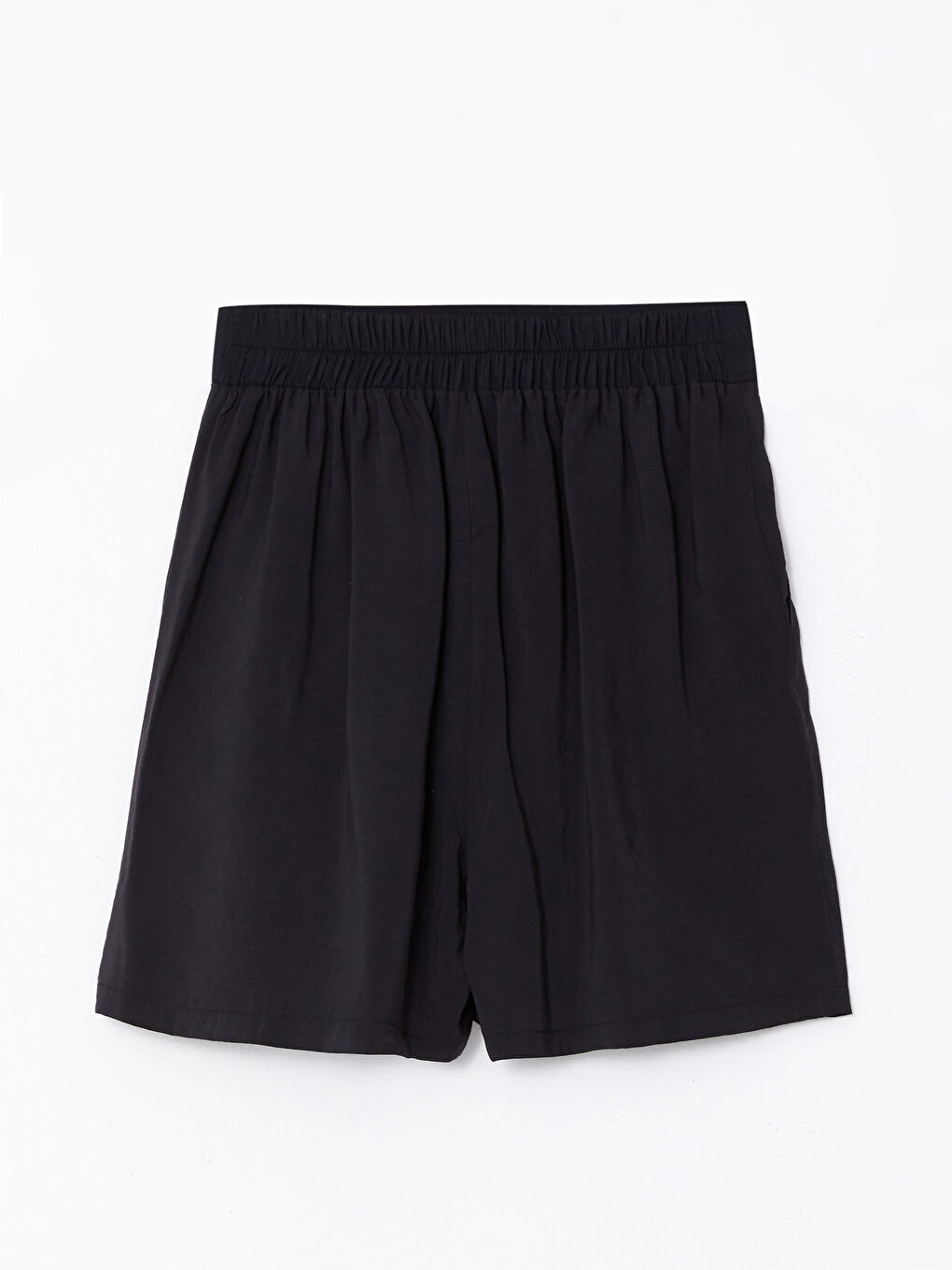 Women's Elastic Waist Comfortable Fit Plain Shorts -S2NM61Z8-CVL