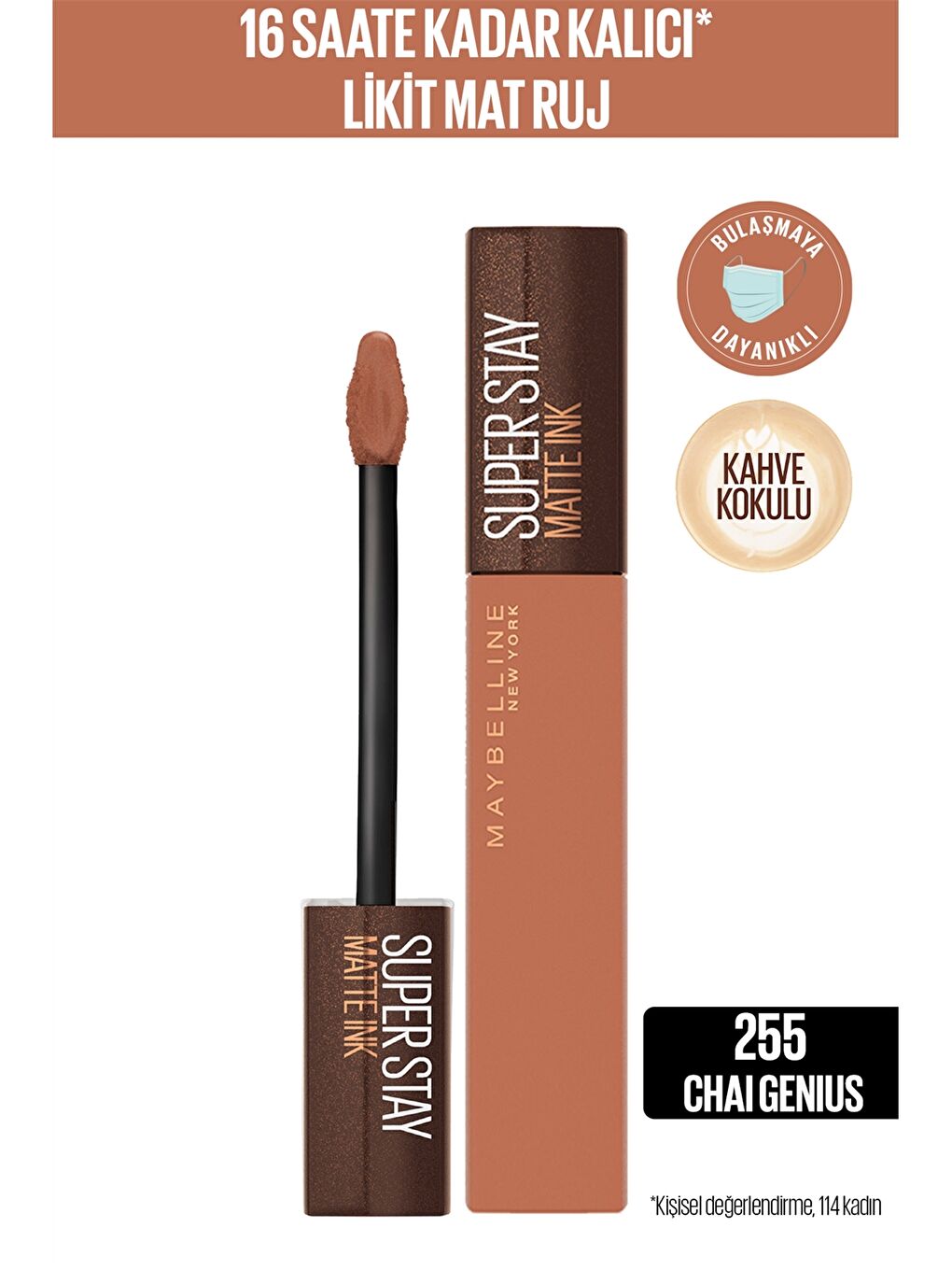 Super Stay Matte Ink Likit Mat Ruj - 255 Chai Genius
