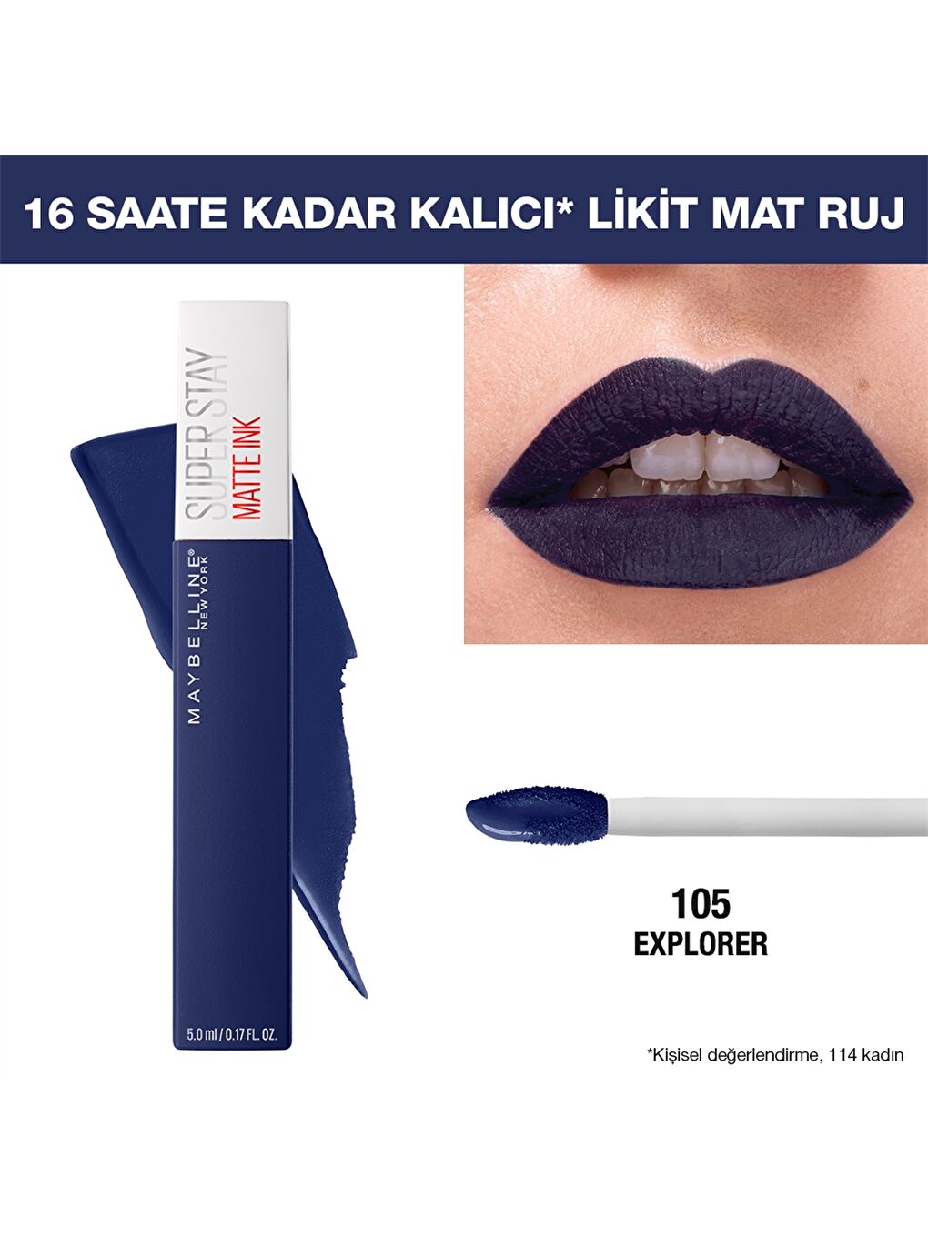 Likit Mat Ruj - Superstay Matte Ink City Edition Lipstick 105 Explorer