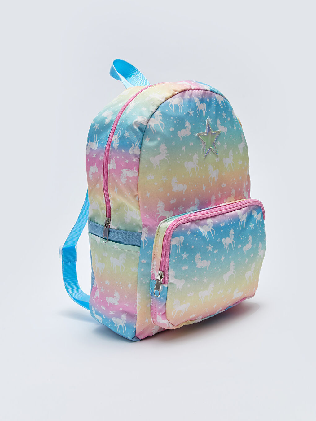 Multi Color Printed Girl Backpack-1