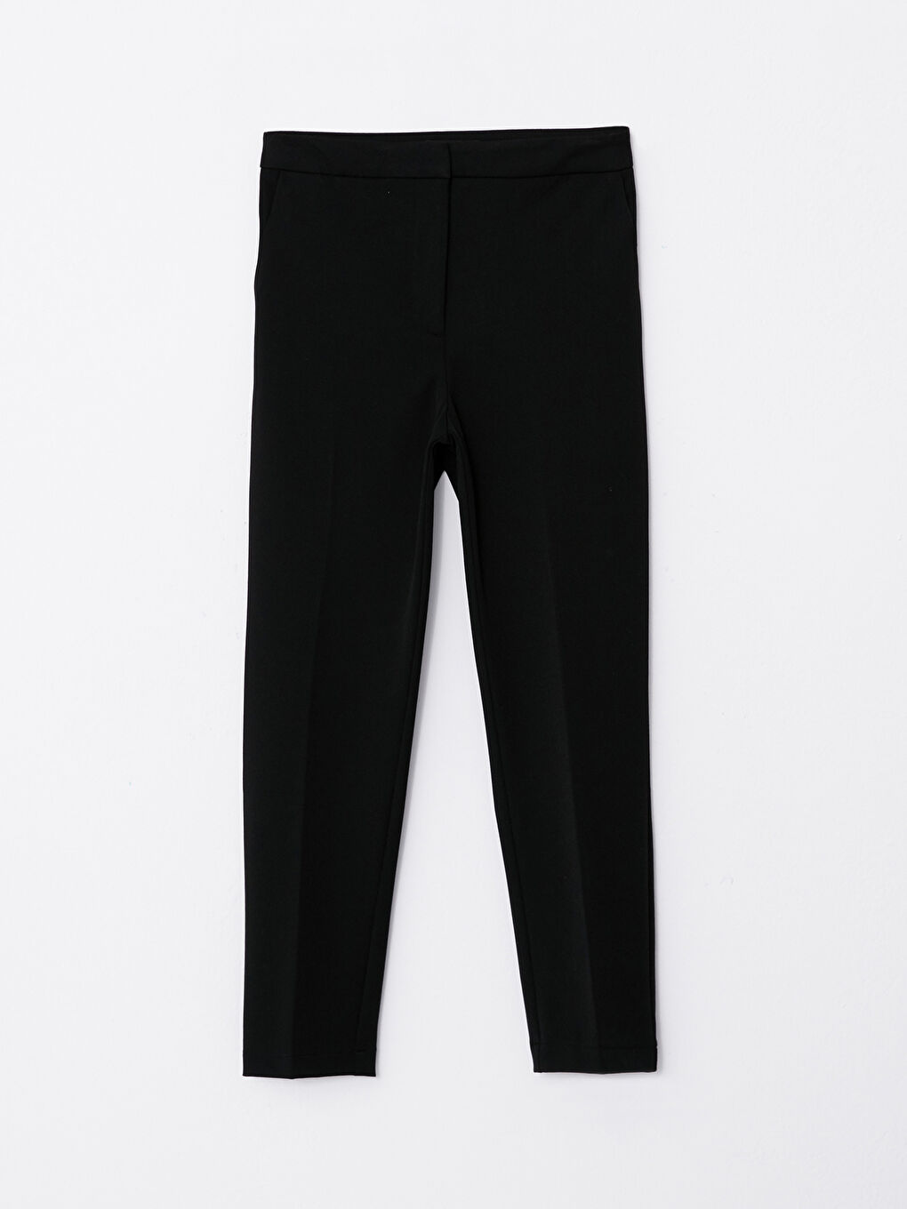 Women's Standard Fit Plain Trousers-5