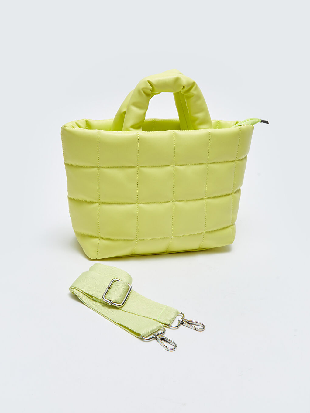 شنطة كروس بودي للسيدات بتفاصيل مبطنة بمظهر الجلد-2