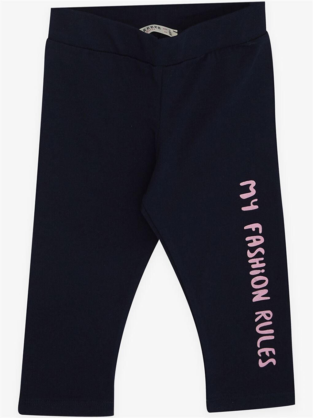 Pembe Bisiklet Yaka Baskılı Kısa Kollu Kız Çocuk Tişört ve Tayt-3