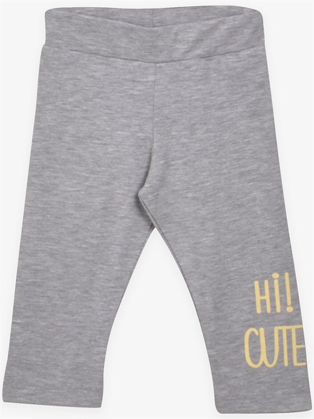 Sarı Bisiklet Yaka Baskılı Kız Bebek 2'li Takım-3