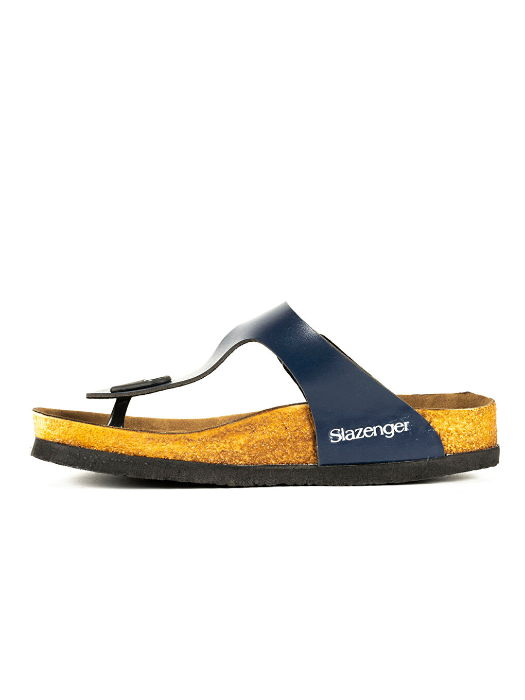 Lacivert Toka Detaylı Parmak Arası Kadın Terlik-3