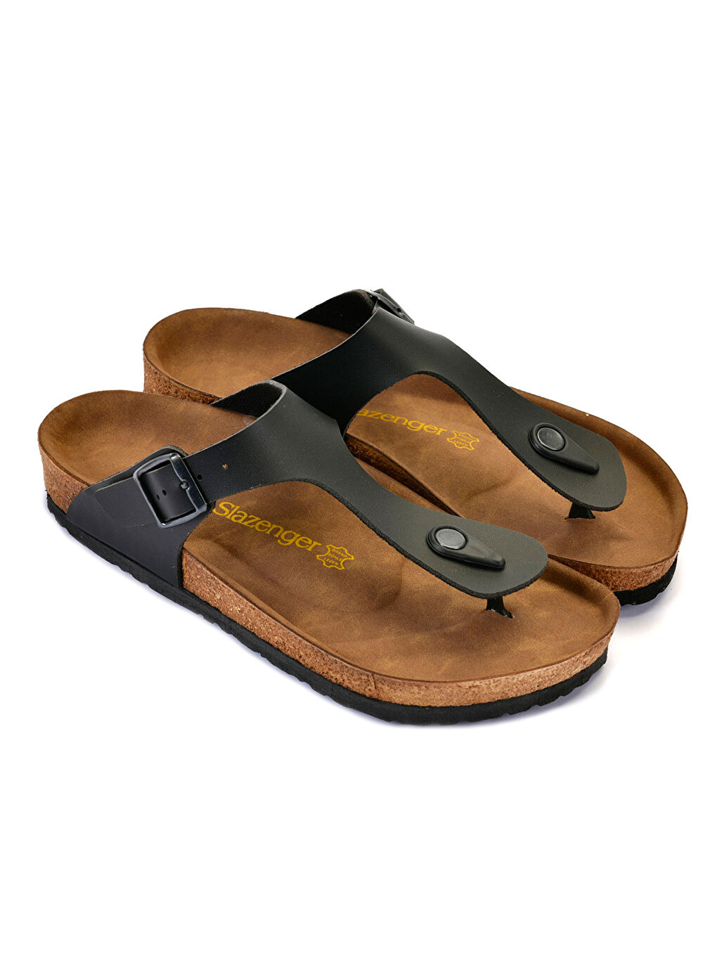 Siyah Toka Detaylı Parmak Arası Kadın Terlik-1