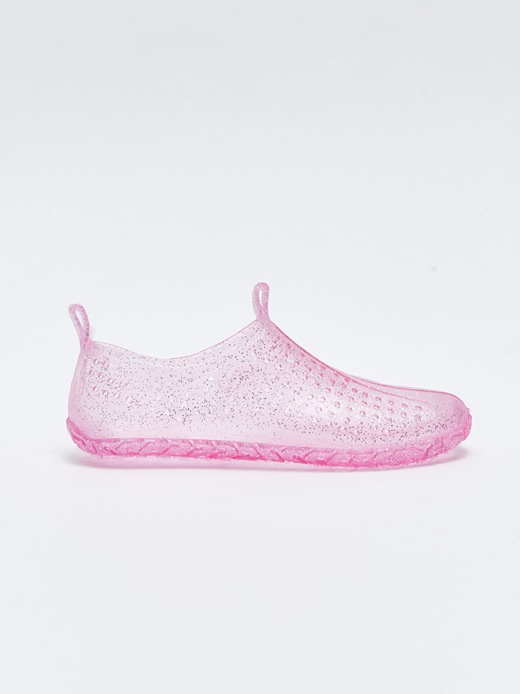 Pembe Düz Simli Kız Çocuk Deniz Ayakkabısı-1