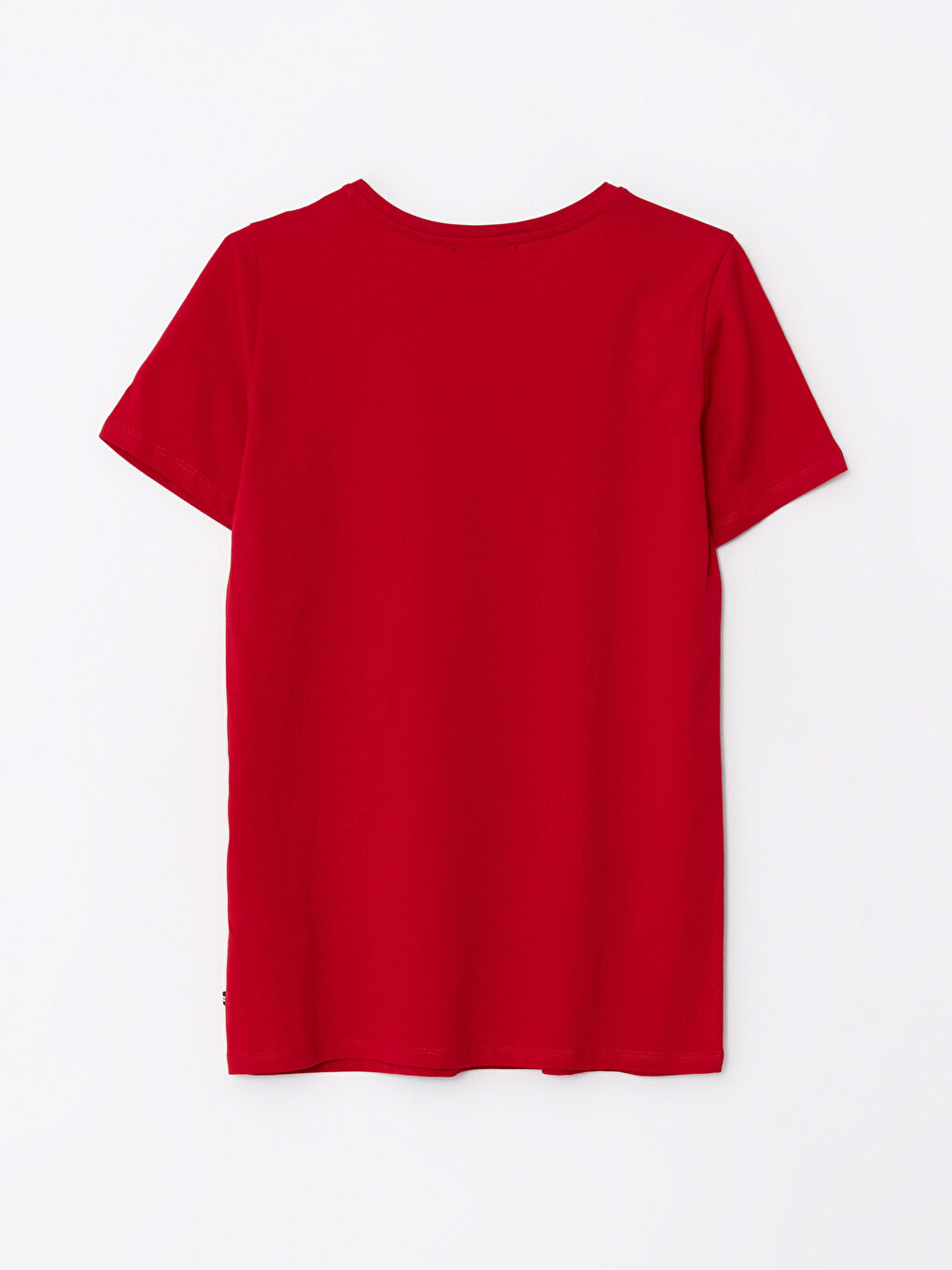 Crew Neck Printed Short Sleeve Cotton Women's T-shirt-6