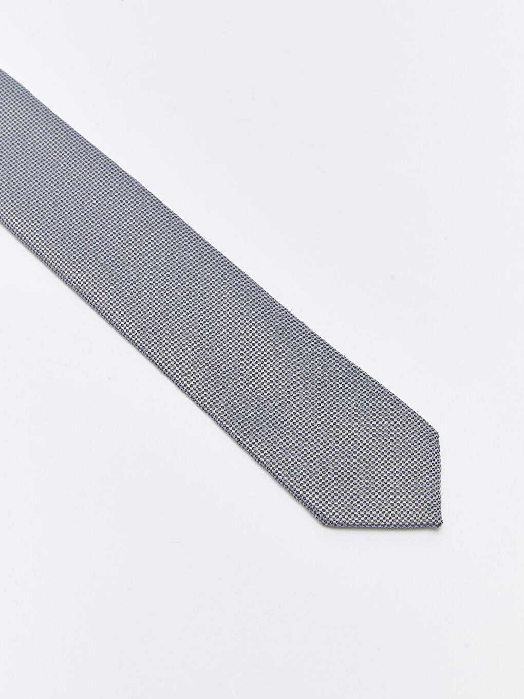 Gri Desenli İnce Erkek Kravat-2