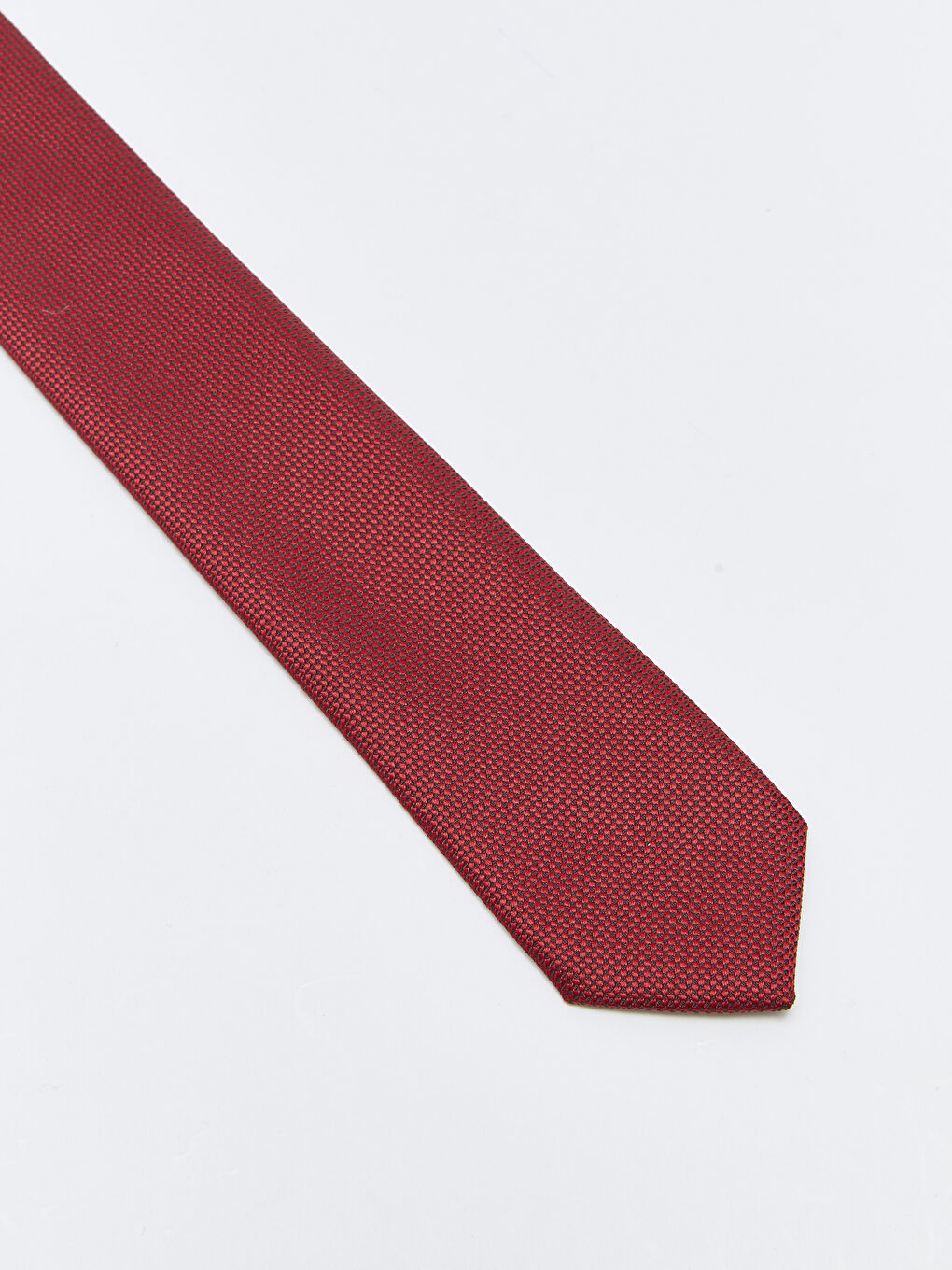 Mürdüm Desenli İnce Erkek Kravat-2