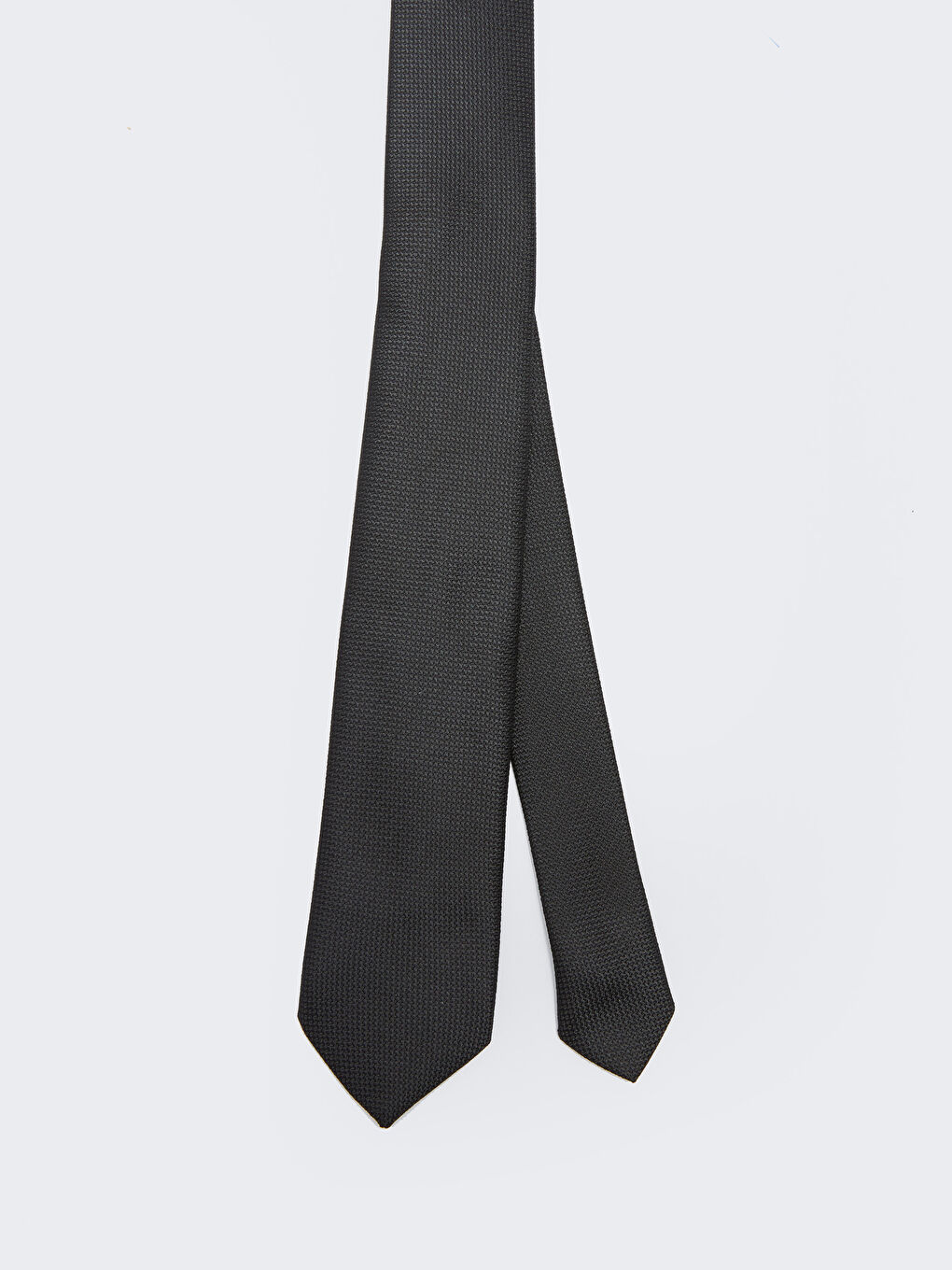 Siyah Desenli İnce Erkek Kravat-1