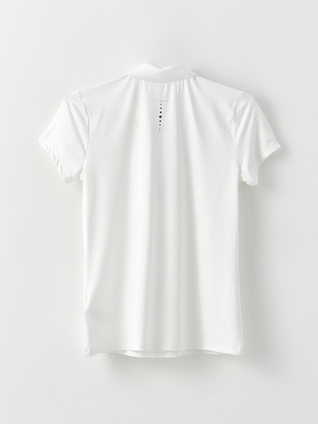 LCW OUTDOOR Beyaz Polo Yaka Reflektör Baskılı Kısa Kollu Kadın Tişört - 9