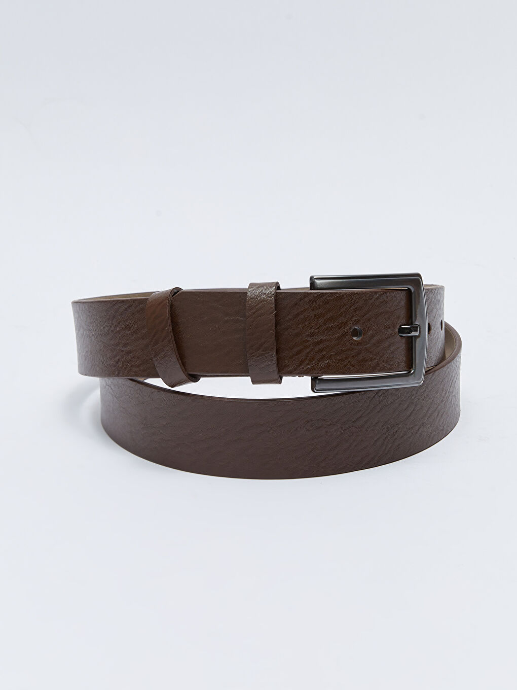 Kahverengi Deri Görünümlü Erkek Kemer