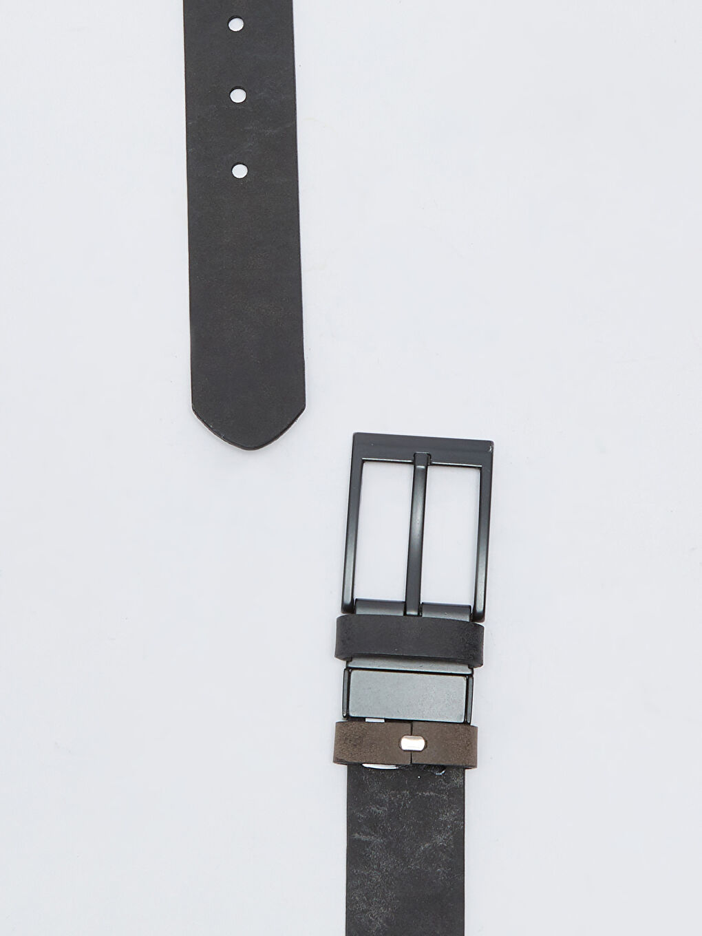 Kahverengi Deri Görünümlü Erkek Kemer-2