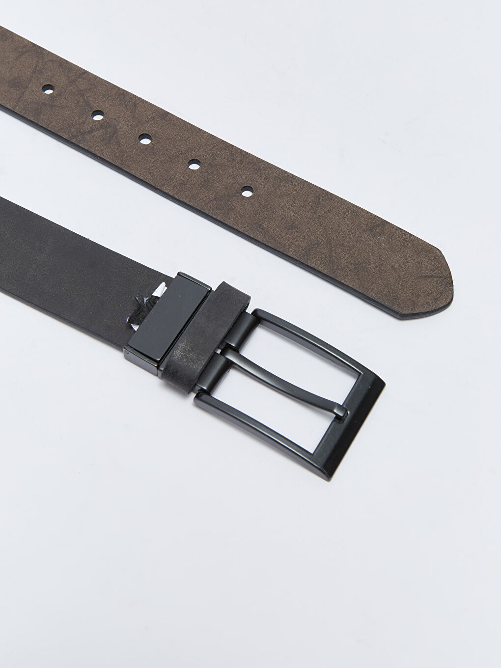 Kahverengi Deri Görünümlü Erkek Kemer-3