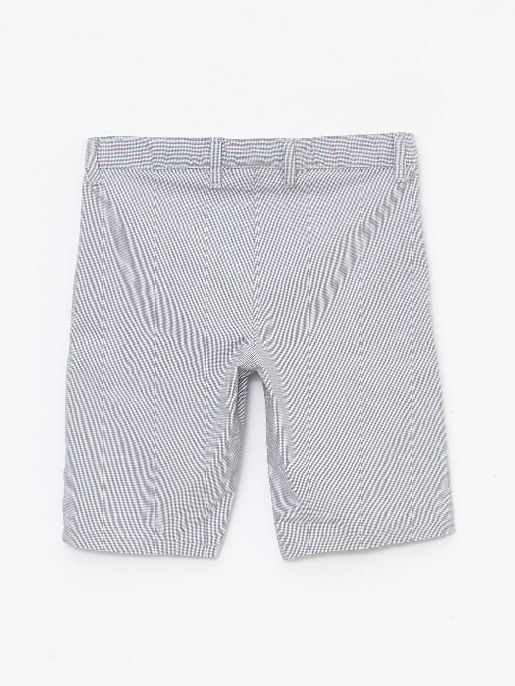 Gri Desenli Gabardin Erkek Çocuk Şort-1