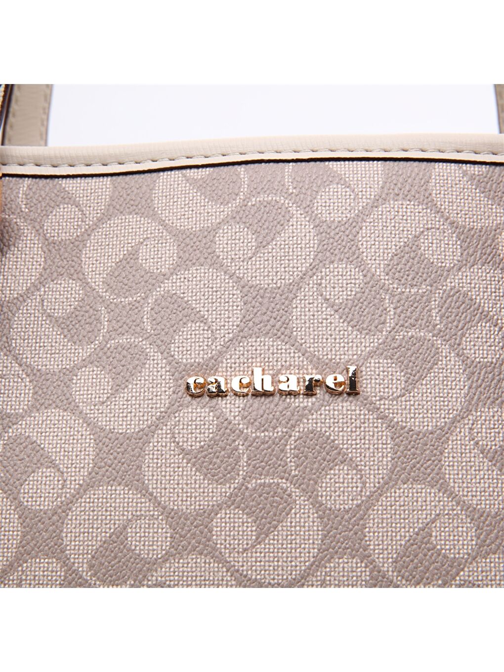 Kahverengi Monogram Baskılı Kadın Tote Çanta-4