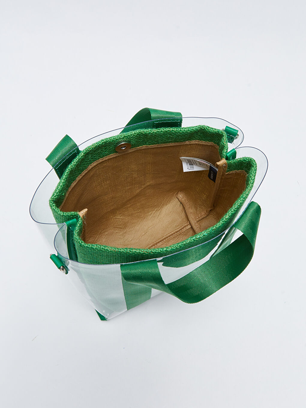 Yeşil Şeffaf Kadın Kol Çantası-5