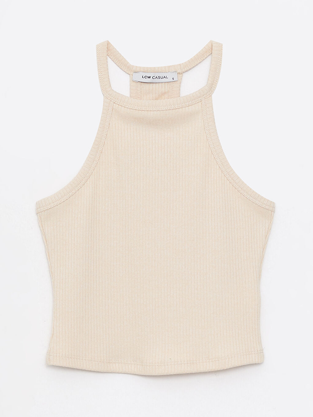 Women's Halter Neck Plain Crop Top-6