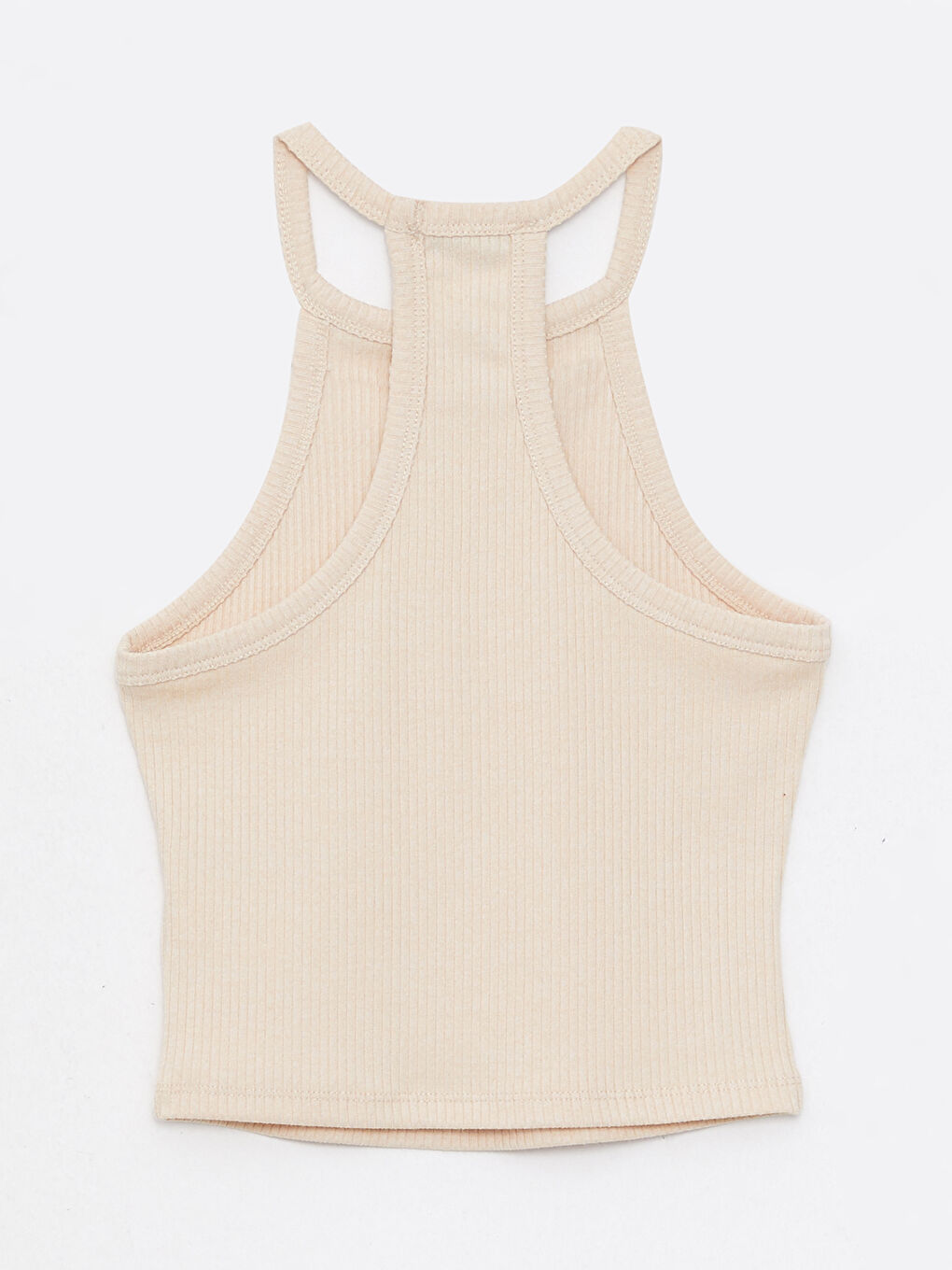 Women's Halter Neck Plain Crop Top-7