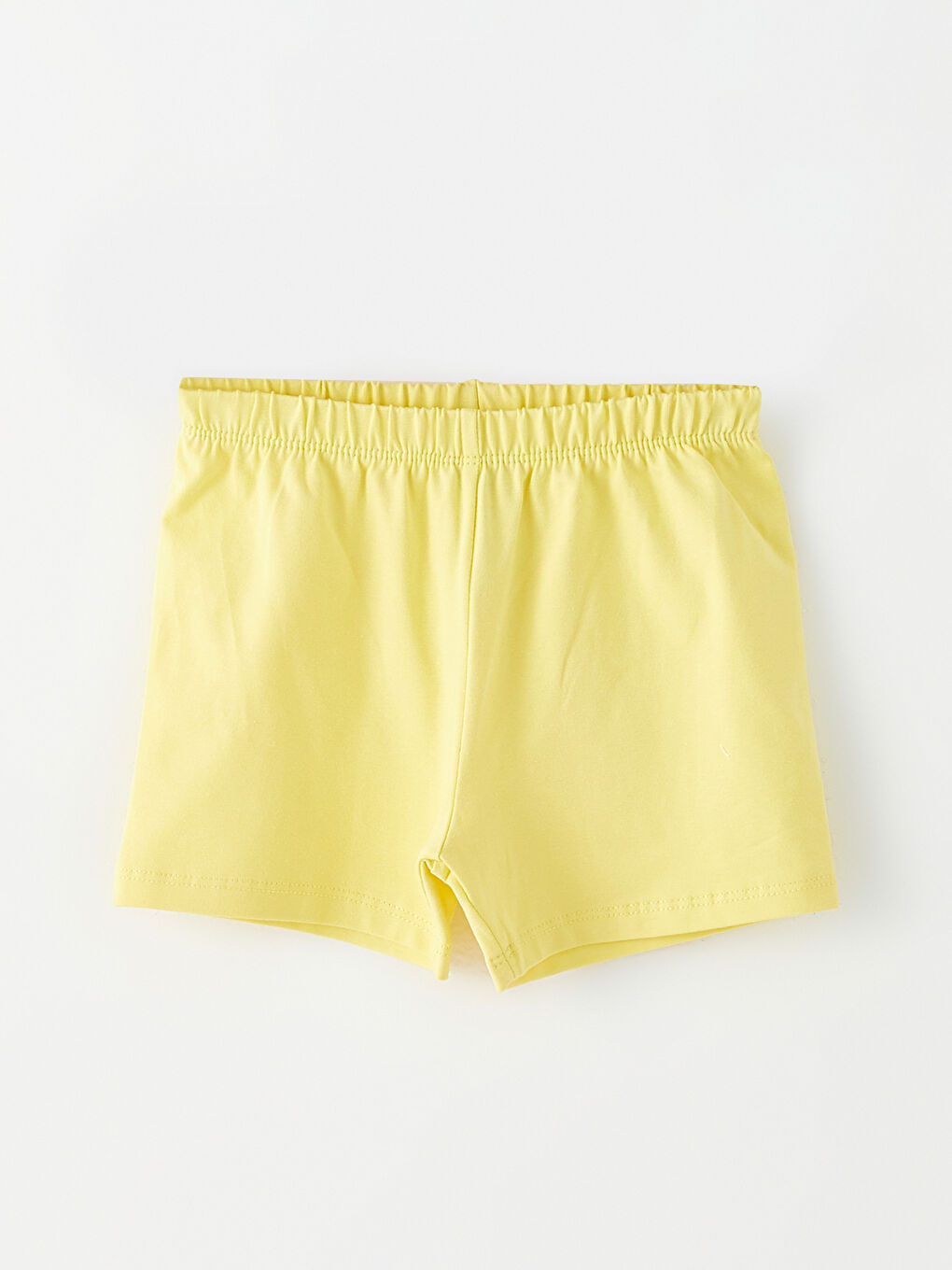 Ekru Bisiklet Yaka Kısa Kollu Baskılı Pamuklu Kız Bebek Pijama Takım-3