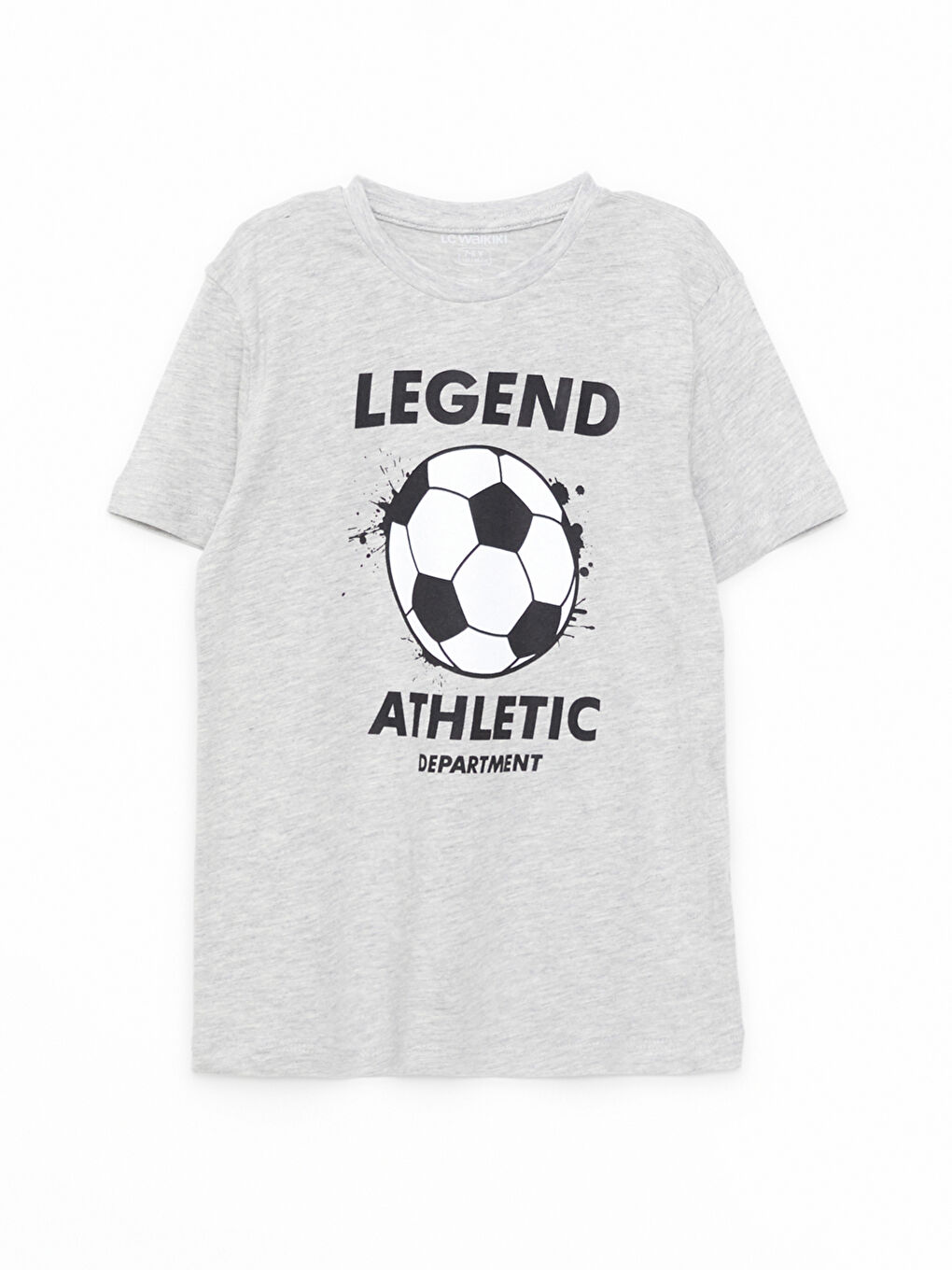 تيشيرت قطن ياقة دائرية كم قصير مطبوع للأولاد وشورت-1