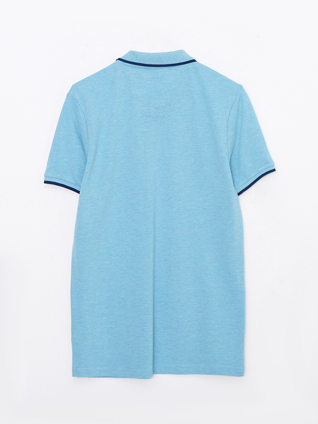 Polo Neck Short Sleeve Pique Men's T-shirt-7
