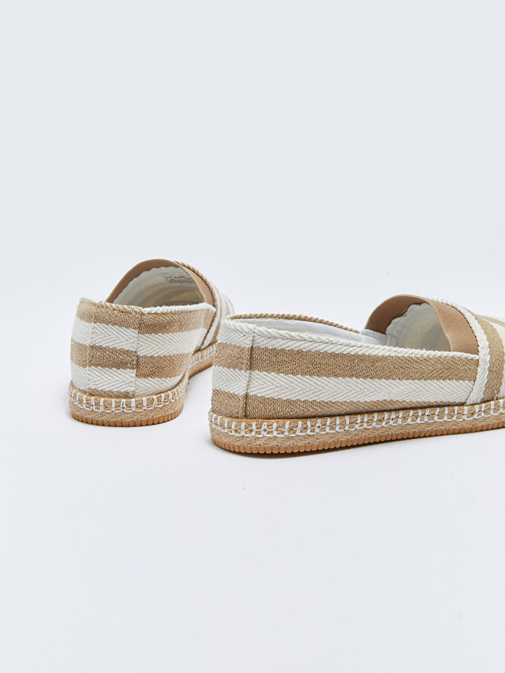 Bej Hasır Tabanlı Erkek Espadril Ayakkabı-4