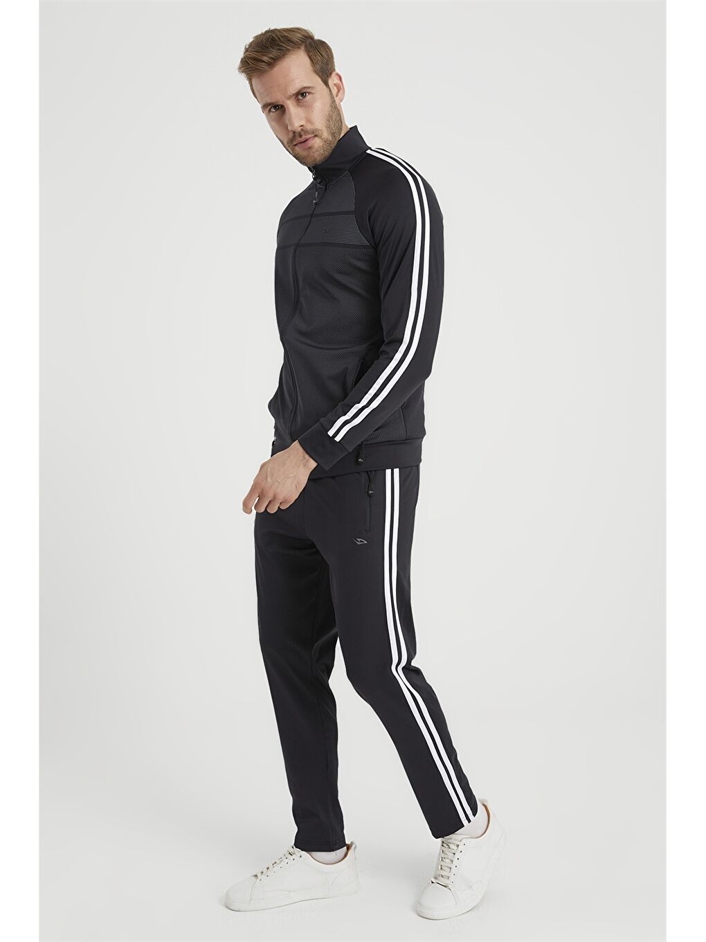 Siyah Standart Kalıp Erkek Eşofman Takım