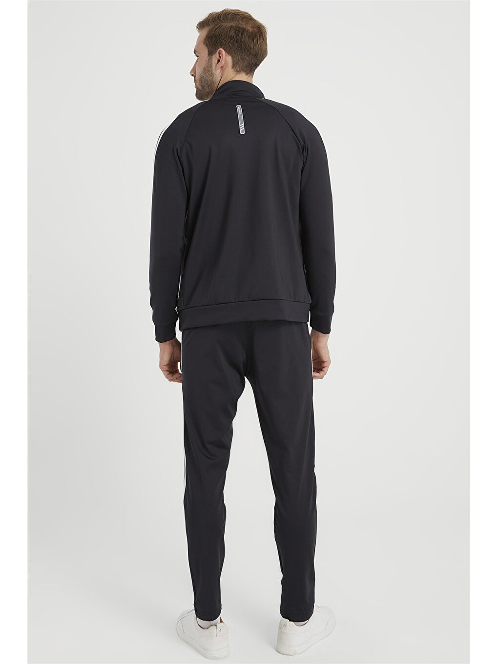 Siyah Standart Kalıp Erkek Eşofman Takım-5