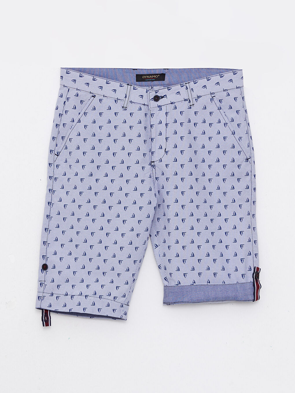 Mavi Standart Kalıp Erkek Bermuda Şort-8