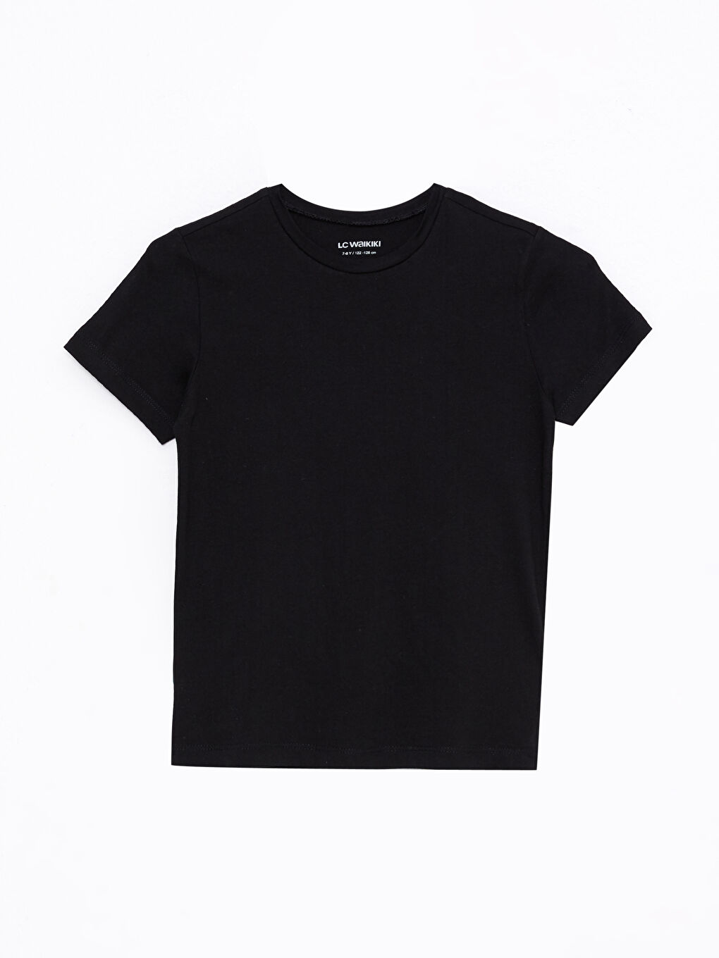 Crew Neck Basic Short Sleeve Cotton Boy T-shirt