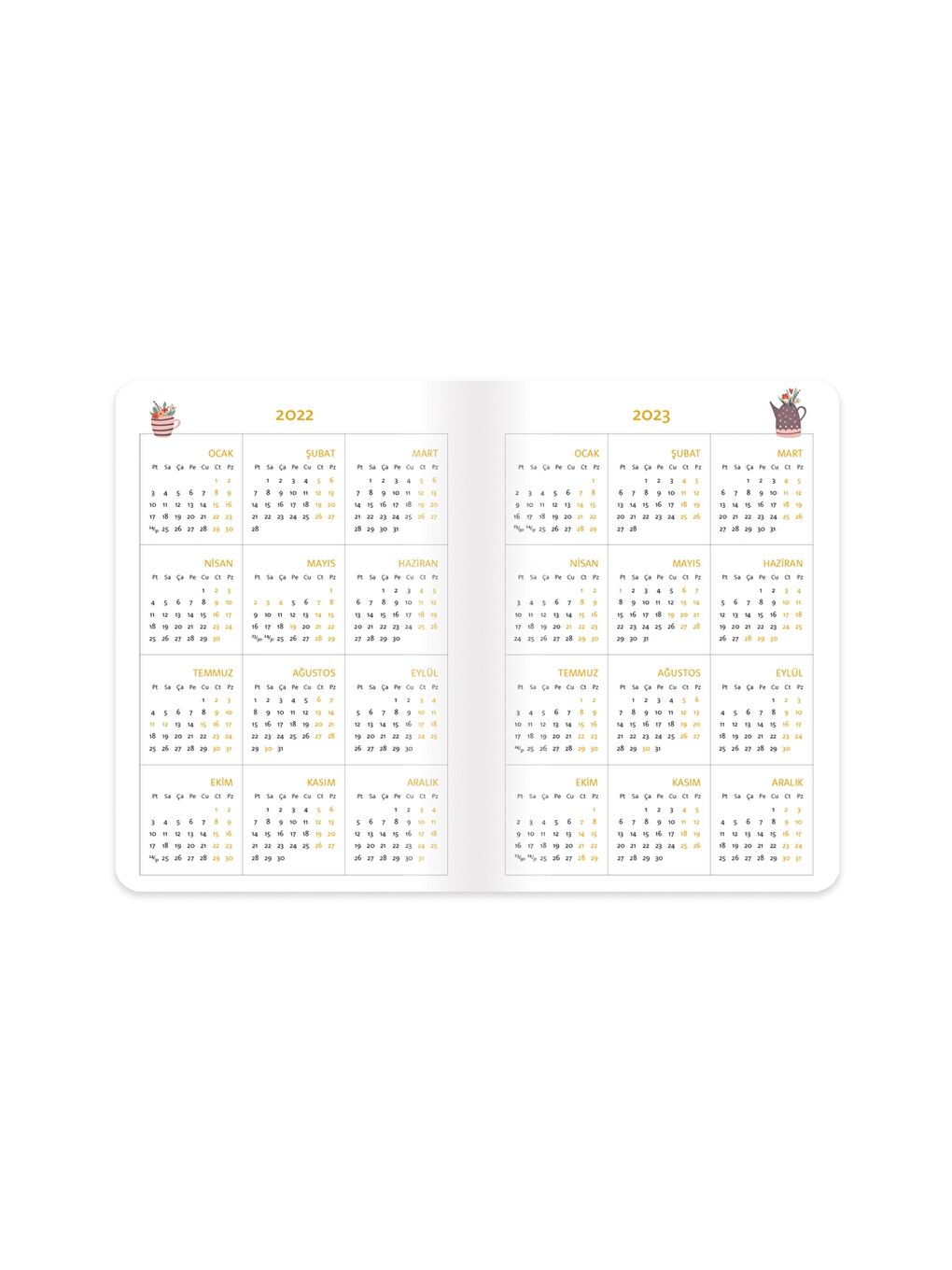 Ciltli Akademik Ajanda 176 Sayfa-5