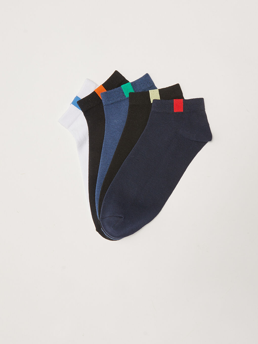 LCW ACCESSORIES Plain Men's Trainer Socks 5 Pack -W5FV13Z8-K00