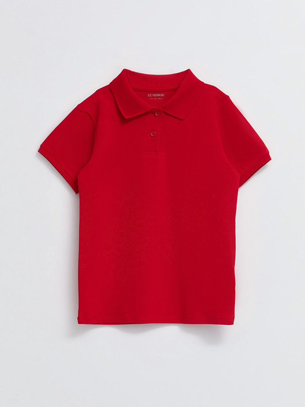 Polo Neck Basic Short Sleeve Girls' T-shirt
