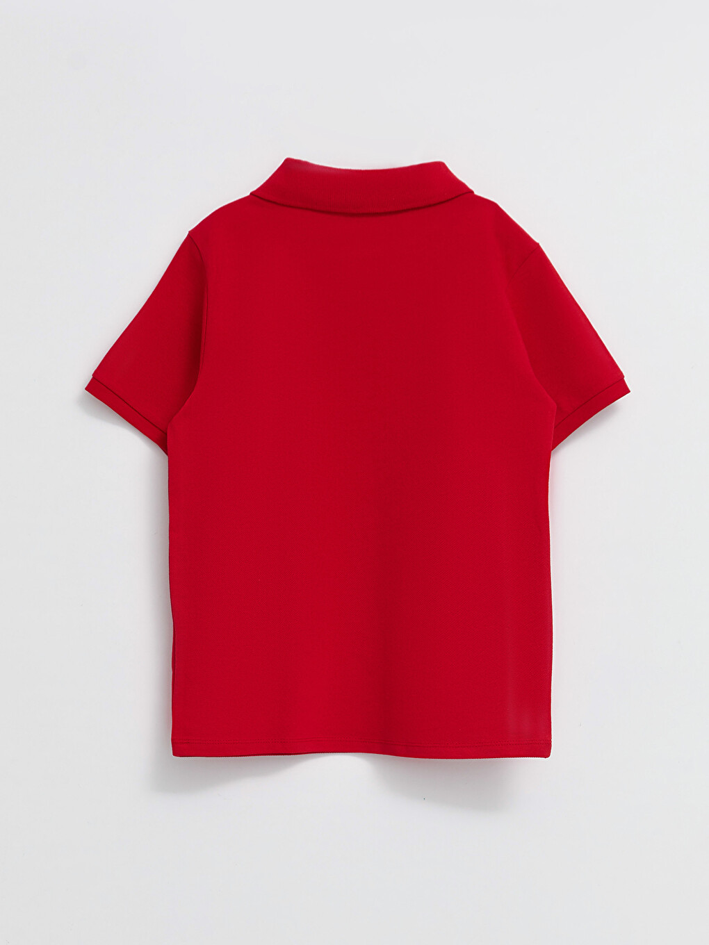Polo Neck Basic Short Sleeve Girls' T-shirt-1