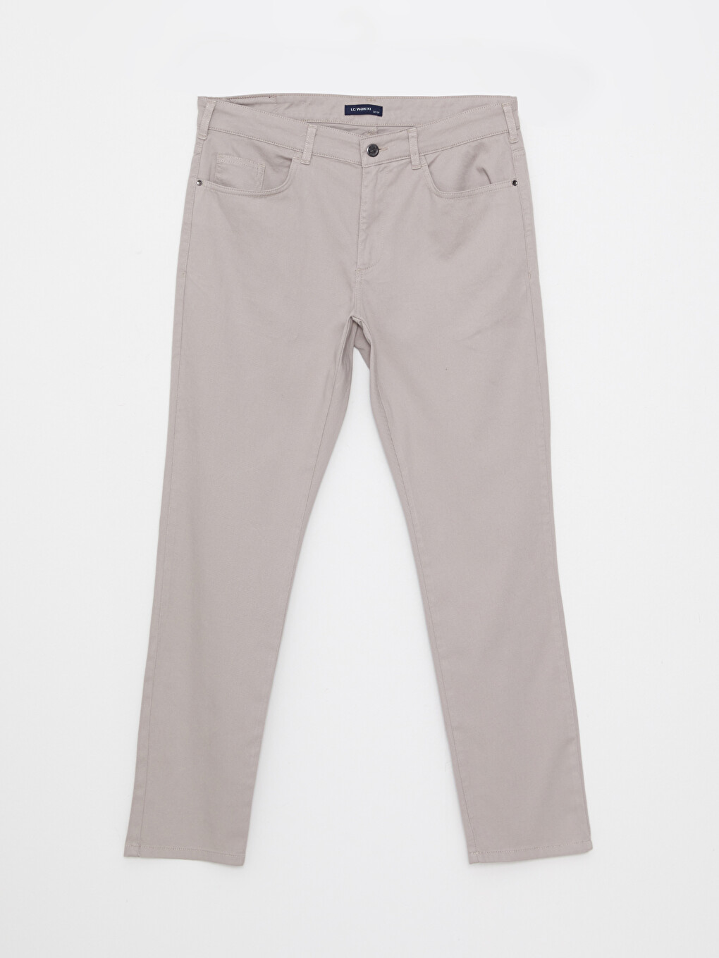 Pantaloni Slim Fit Din Țesătură Dobby Pentru Bărbați-5