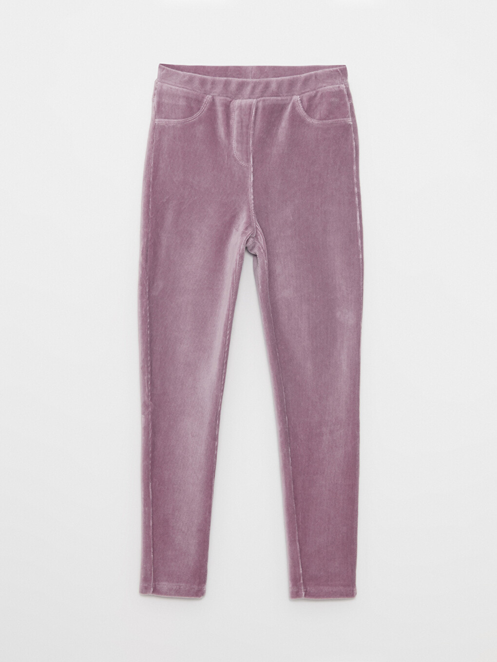 Elastische Taille Basic Samt Mädchen Lange Leggings