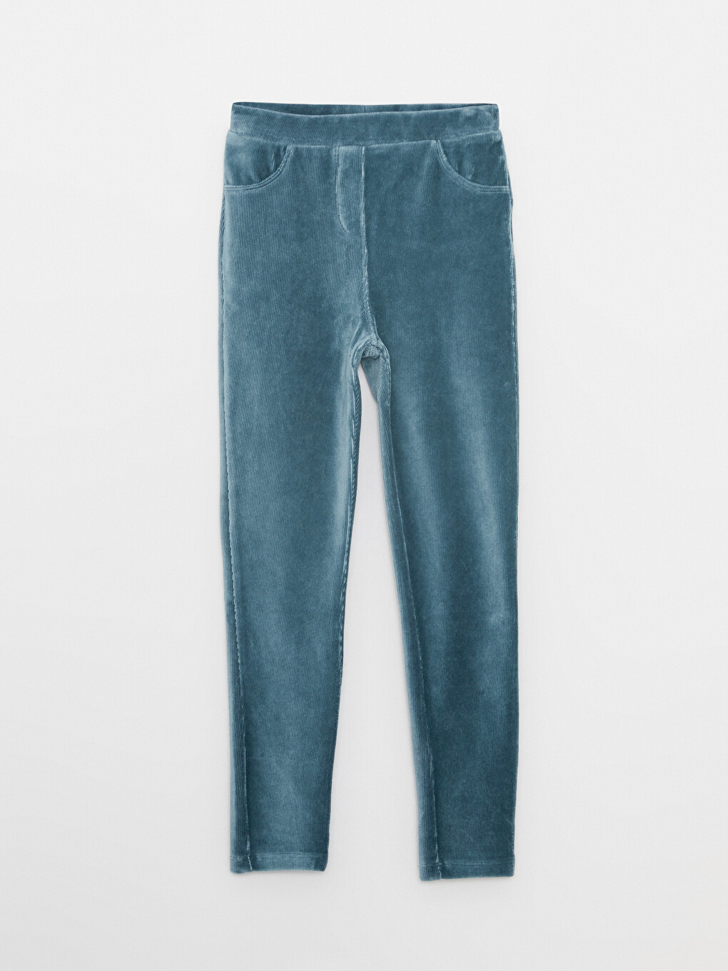 Elastische Taille Basic Samt Mädchen Lange Leggings
