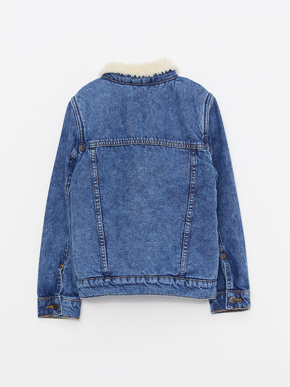 Collared Neck Boys' Denim Jacket-1