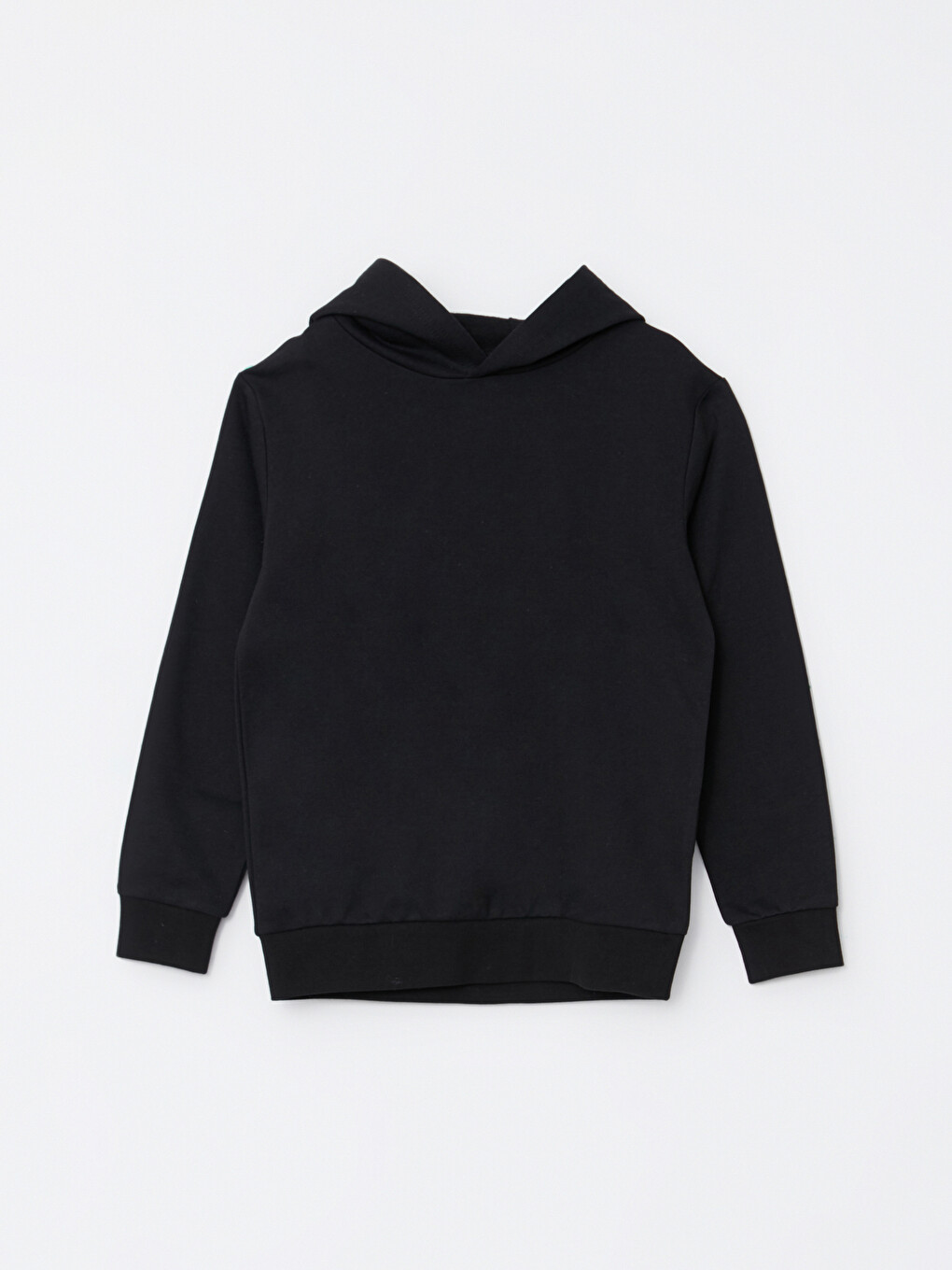 Hooded Basic Long Sleeve Boy Sweatshirt
