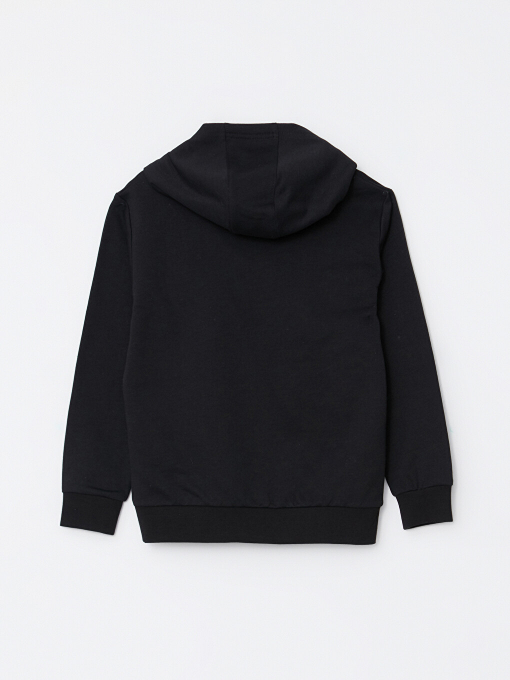Hooded Basic Long Sleeve Boy Sweatshirt-1