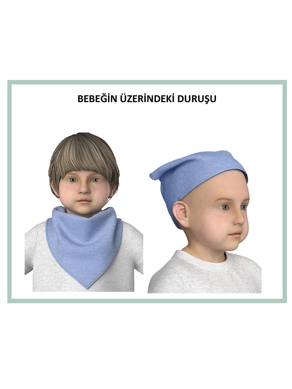 Базовый хлопковый нагрудник для мальчика 3 шт-2