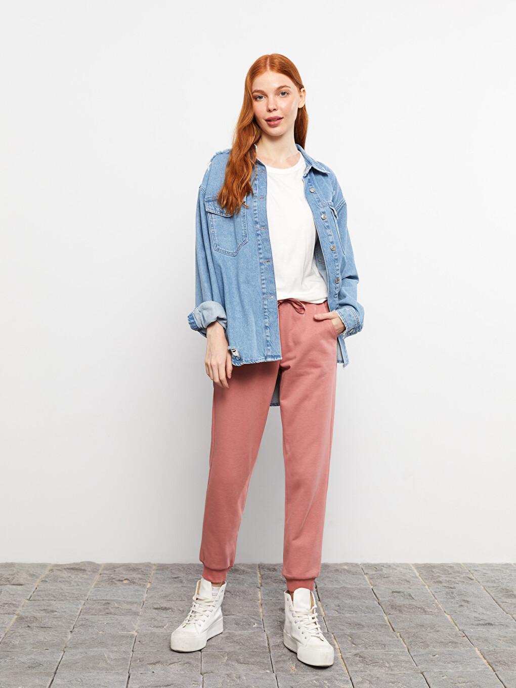 Elastic Waist Regular Pocket Detailed Women's Jogger Sweatpants