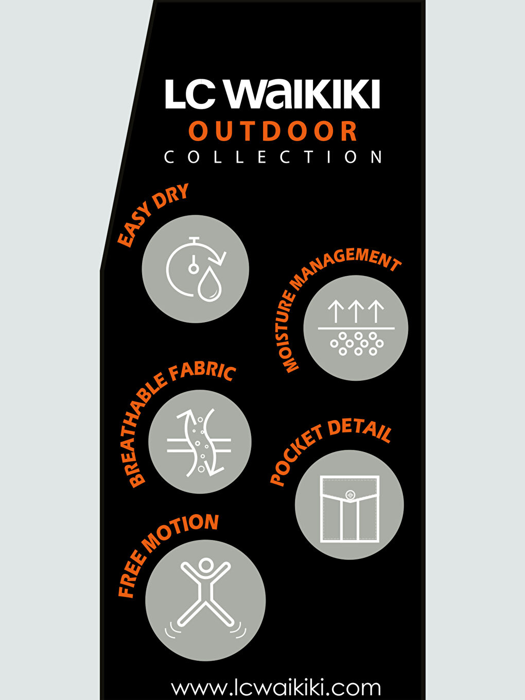 Siyah Beli Lastikli Düz Cep Detaylı Kadın Outdoor Jogger Pantolon-8