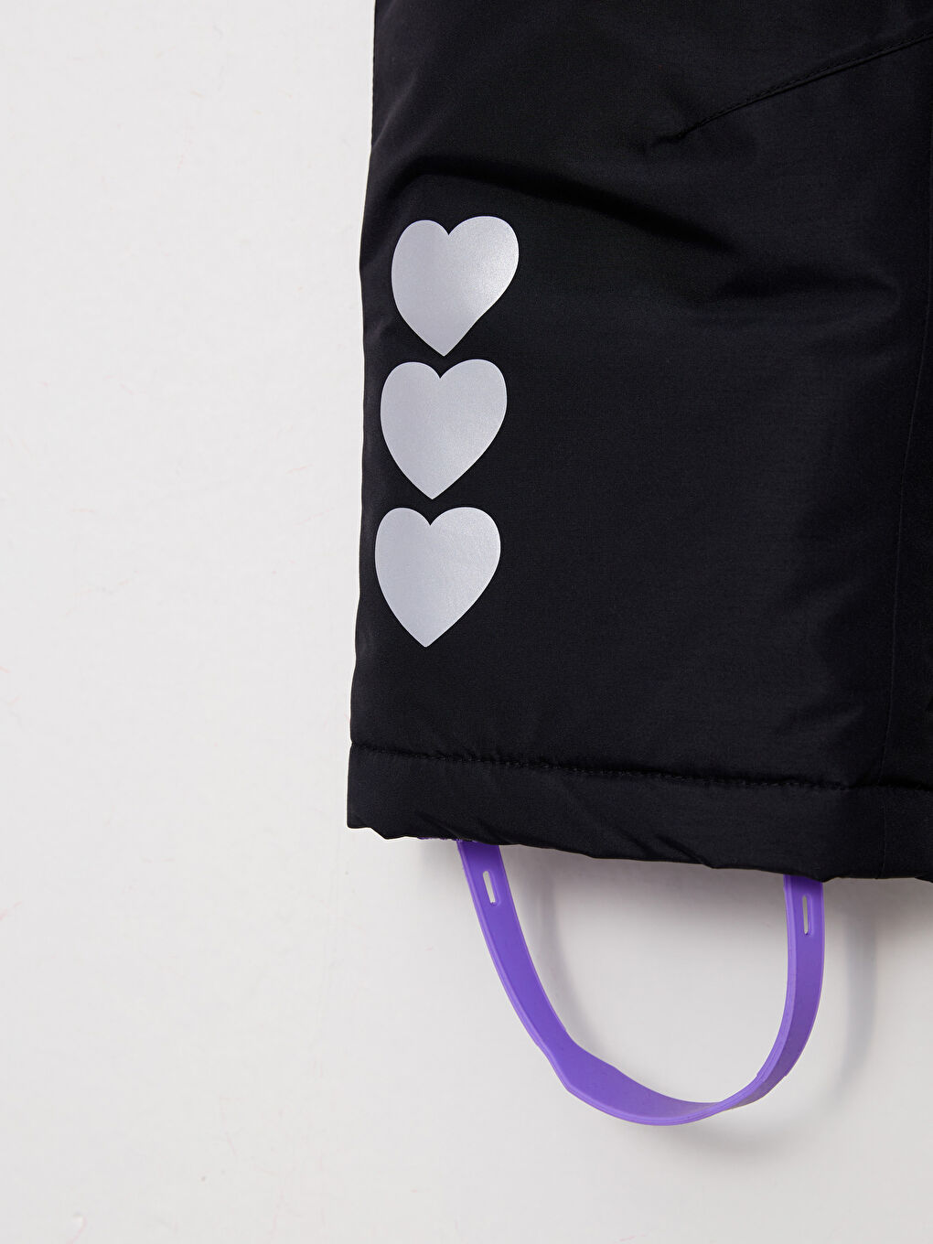 Antrasit Baskılı Kız Bebek Kayak Tulumu-2