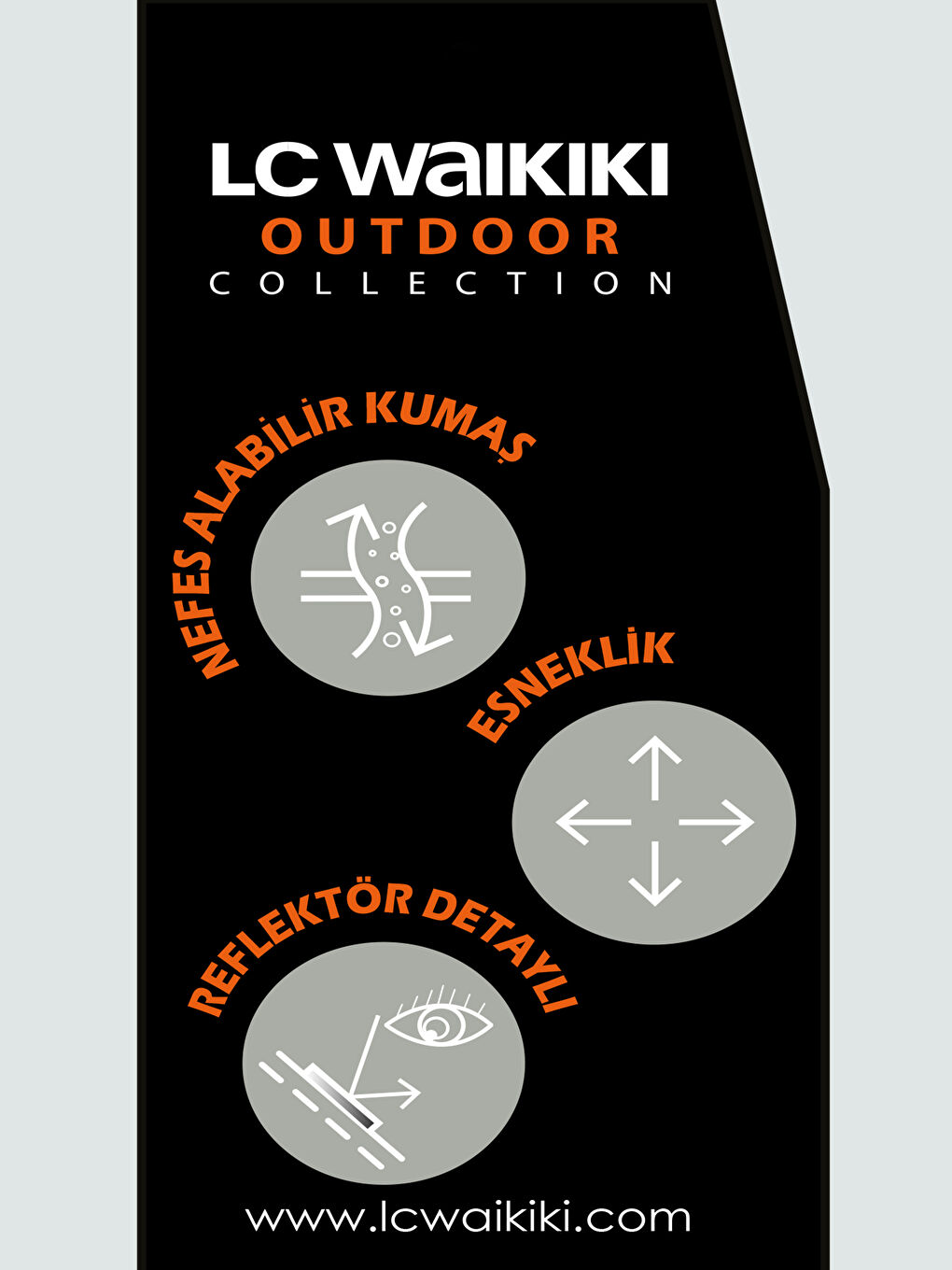 Dik Yaka Baskılı Uzun Kollu Kadın Outdoor Tişört-8