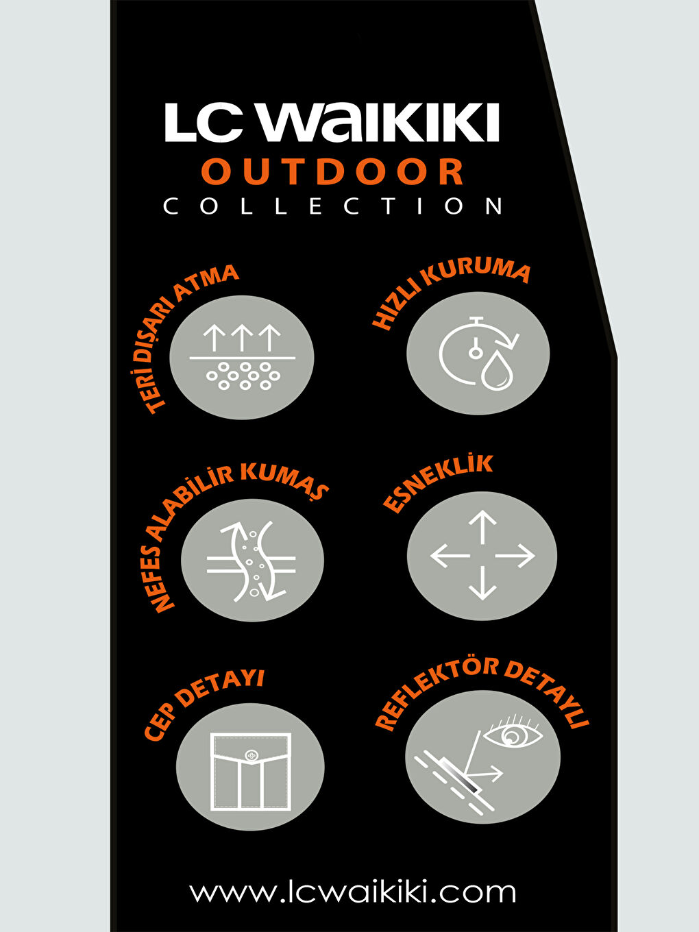 LCW OUTDOOR Açık Kahverengi Beli Lastikli Baskılı Kadın Outdoor Tayt - 9